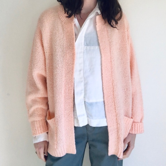 Vintage peach oversized cardigan - Picture 6 of 13